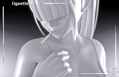 Cigarette Set (3D Model Asset)(Commercial license)[NITRO Option!]