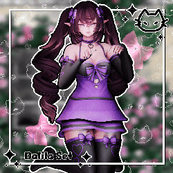 ˖᯽ ݁˖🌷 Dalila Set 🌷˖᯽ ݁˖ Outfit 🌷 Pastel Outfit 🌷 Dress, Stockings, Garters, & Kitty Socks 🌷