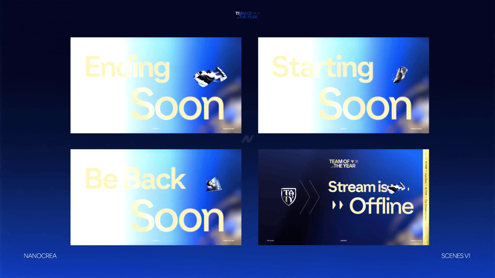 FC26 TOTY animated streaming overlays and counters for live pack openings