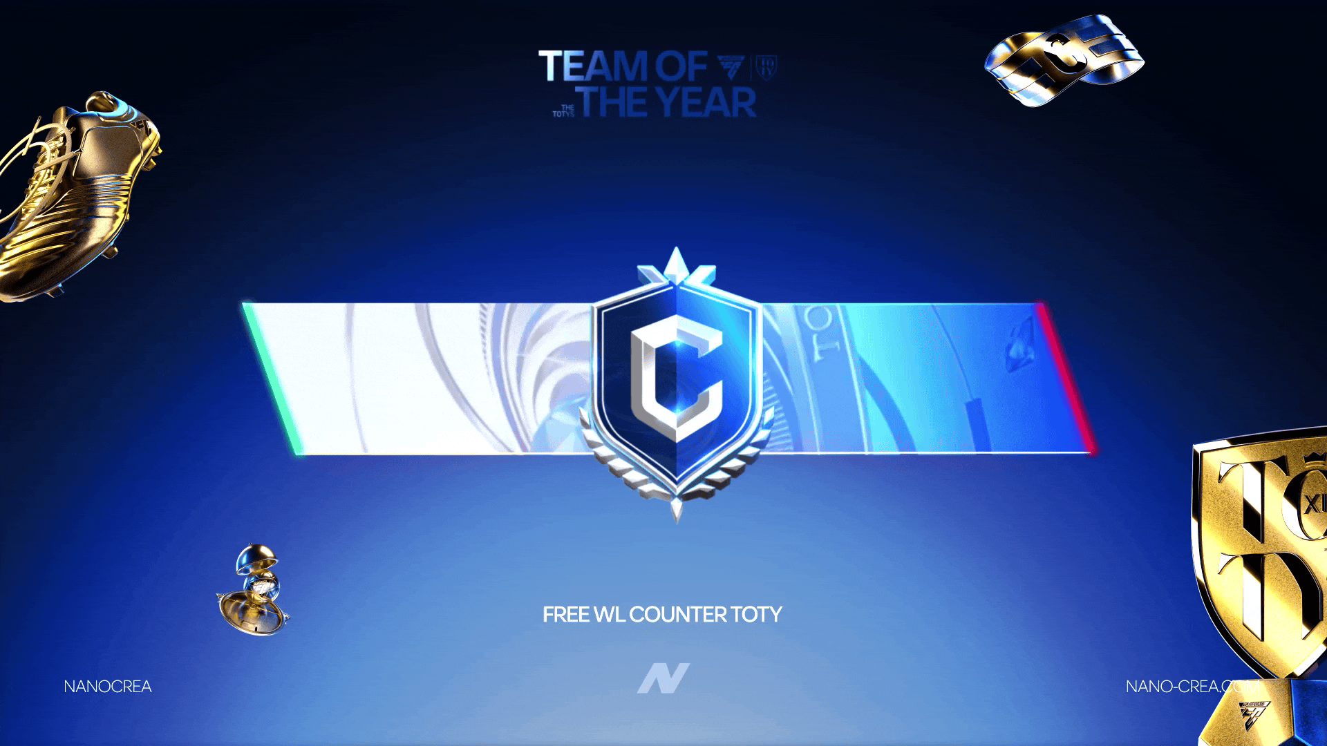 FC26 TOTY Weekend League scoreboard overlay for OBS and live streaming