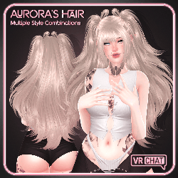 "Aurora's Half-Up Pigtails" — Hair for VRChat