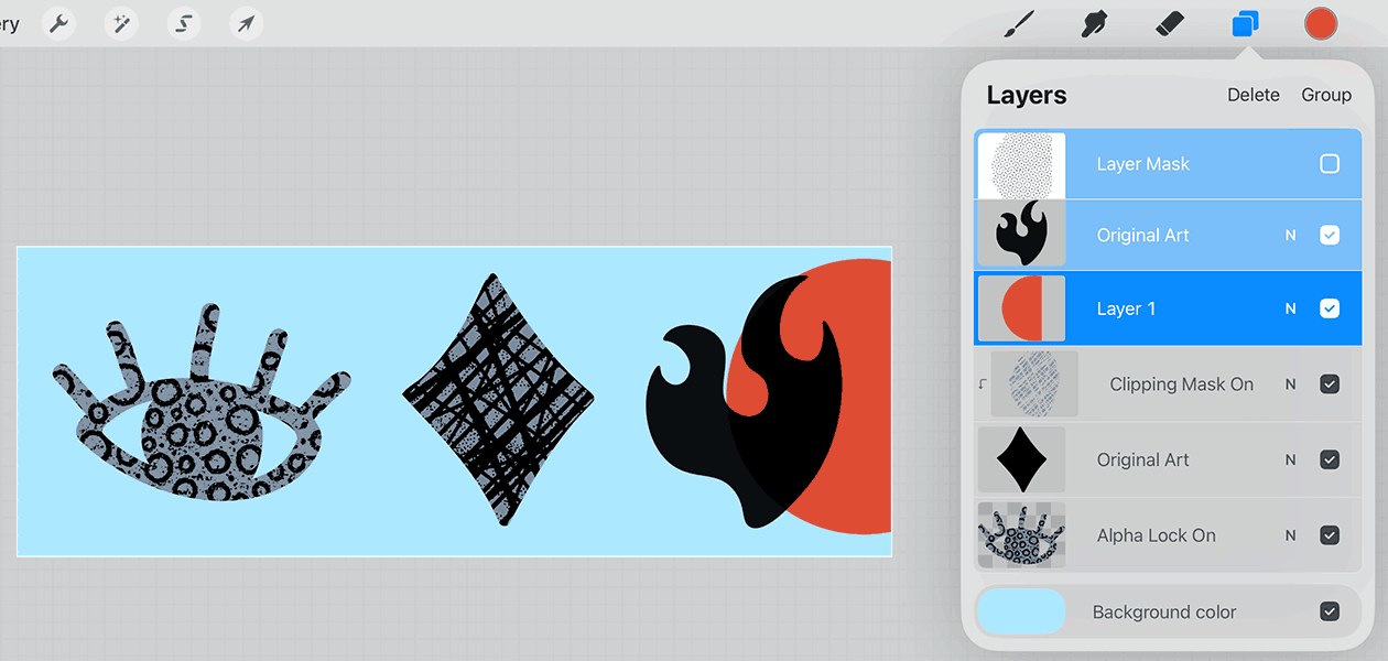 Alpha Lock vs Clipping Mask vs Layer Mask: When to Use Each in Procreate