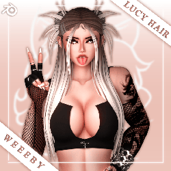 WH21. Lucy Hair [VRChat Asset]