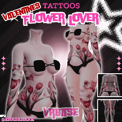 🌷 Flower Lover Tatts | Vrbase + Akii + Zinfit F/M