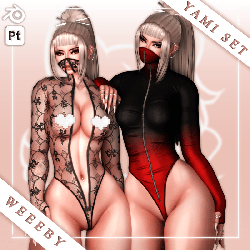 WC86. Yami Set + Hair [VRChat Asset]