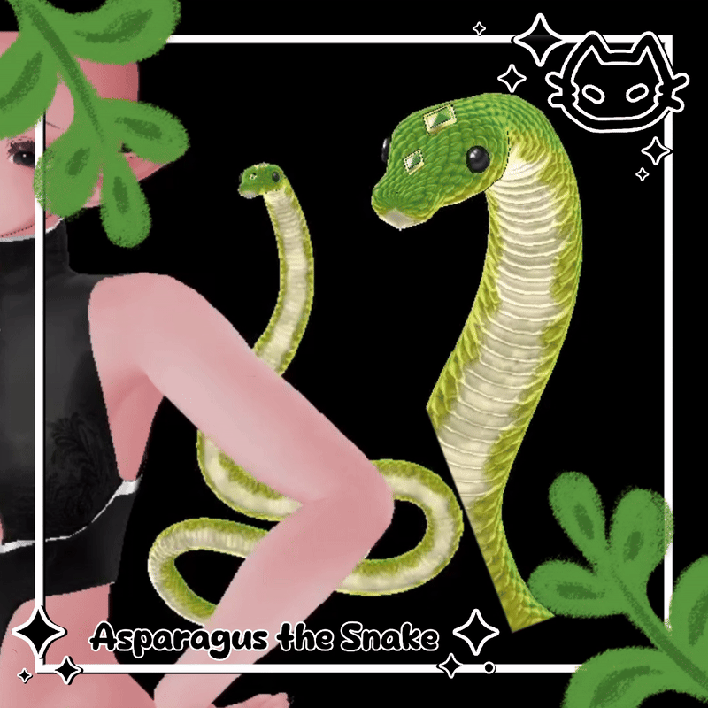 🐍 Asparagus the Snake 🐍 Animated Pet 🐍 Snake Friend