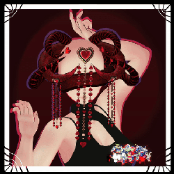 LOVER'S EMBRACE -  HORNS SET ( +6 Valentines Mats! )