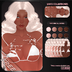 "LUXA Collarbones" — Texture overlays for VRChat [FREE]