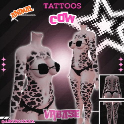 🐄 Animal Cow Tatts | Vrbase + Akii + Zinfit F/M
