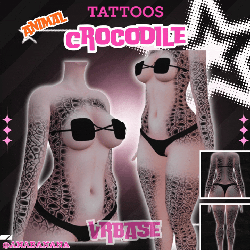 🐊 Animal Crocodile Tatts | Vrbase + Akii + Zinfit F/M