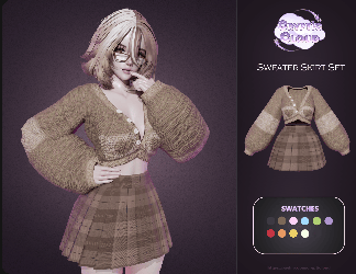 Brooke's Sweater & Skirt Set