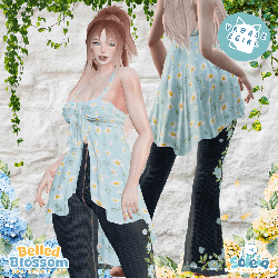 Belled Blossom - 3pc Spring Bell Bottom Jean Set - EGirl