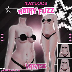 💇♀️ Hairy Fuzz Tatts | Vrbase + Akii + Zinfit F/M + Dolly Molly
