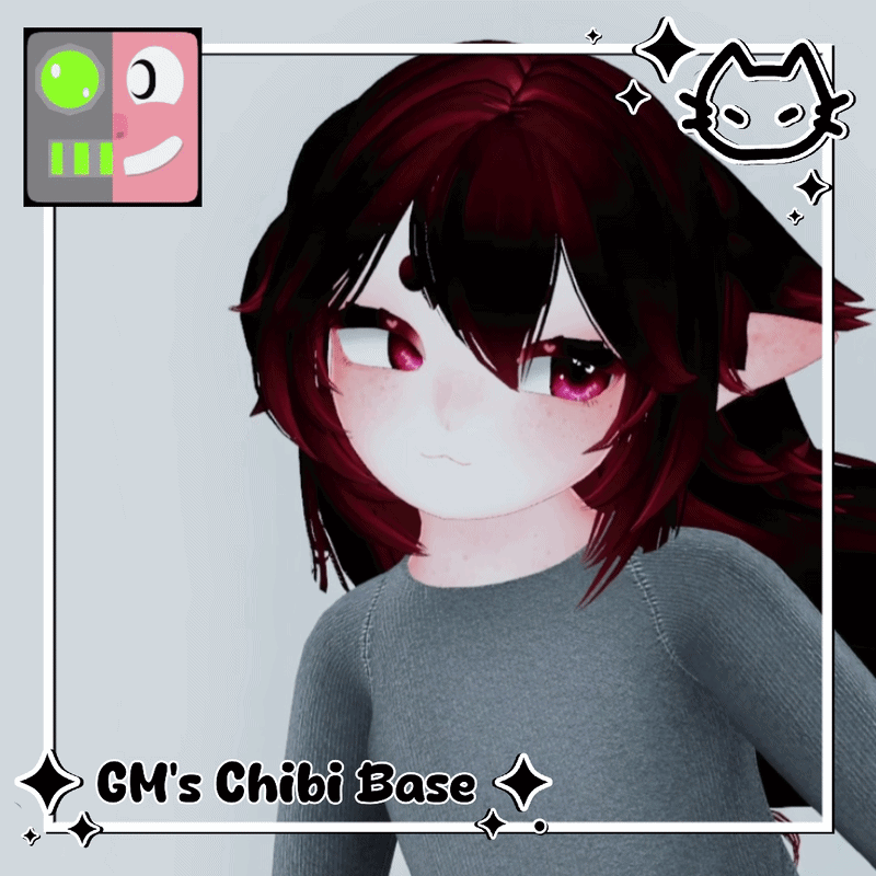 ✦ GM's Chibi Base [VRCFT] V3 ✦ VrChat Body Base ✦