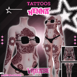 🖊️ Henna Tatts | Vrbase + Akii + Zinfit F/M + Dolly Molly