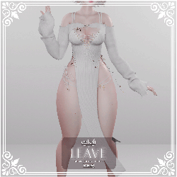 ♡ Leave Outfit Set [ Dress + Underwear + Shrug Bolero ]