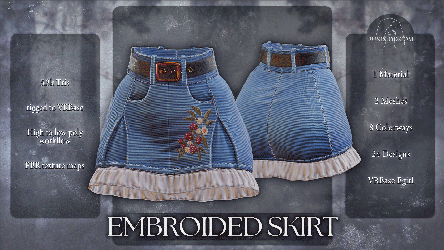 Embroided Skirt