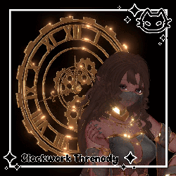 🕰️⚙️ Clockwork Threnody ⚙️🕰️ Clock Halo, Steampunk Accessory, Time Goddess 🕰️⚙️ Animated Clock
