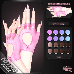 "Fingerless Gloves" — Accessory for VRChat [Free In Nitro]