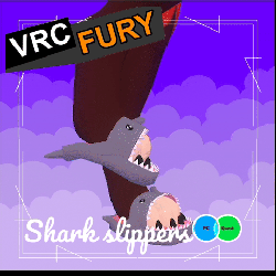 Vulpup: Shark Slippers