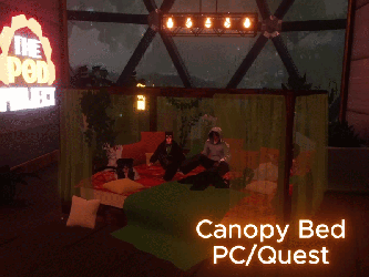 Canopy Bed | PC/Quest | VRCFury World Drop