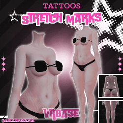 ❤️ Stretch Marks Tatts | Multi-Base Compatible