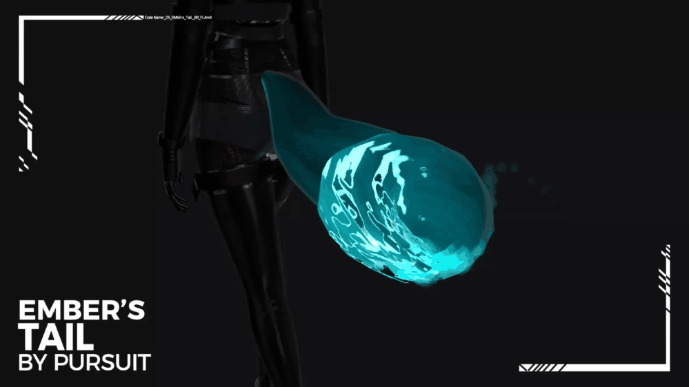 ember tail, fire tail, fire vfx, vfx, tail, fire kitsune tail