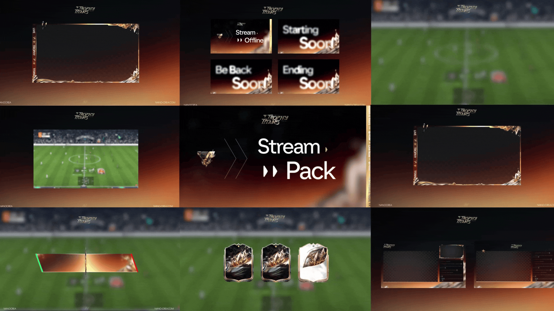 FC26 Trophy Titans Animated Stream Pack for Twitch, YouTube & Kick