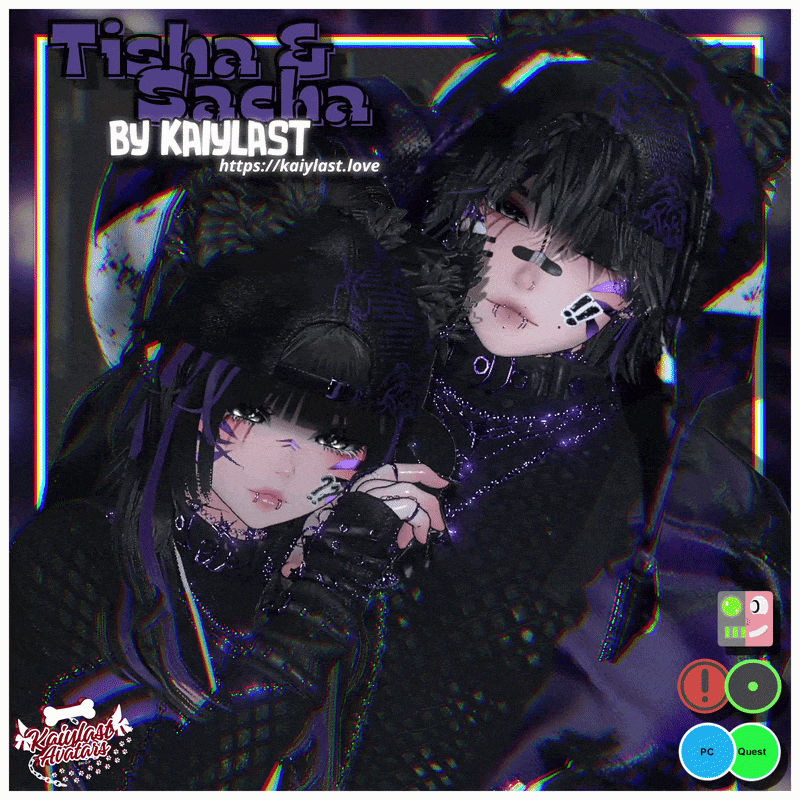 ⌜tisha & sacha⌟ ♡ pc/quest/opti