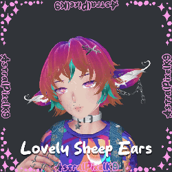 ★ Lovely Sheep Ears ┆Low Poly 🦴