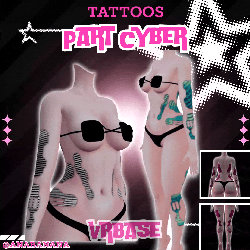 🤖 Part Cyber Tatts | Multi-Base Compatible