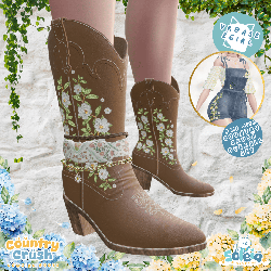 Country Crush Cowboy/Cowgirl Boots - Spring/Summer - Egirl