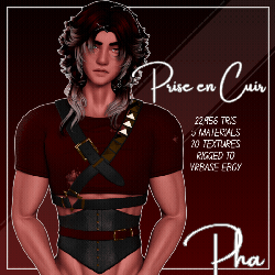 "Prise en Cuir" | Top, Harness, Corset for VRChat