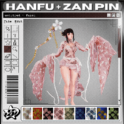 Hanfu W/ Zan Pin [ Rigged to E Girl Base ]