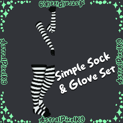 ★ Glove & Sock Set┆GMs Fem┆Low Poly 🦴