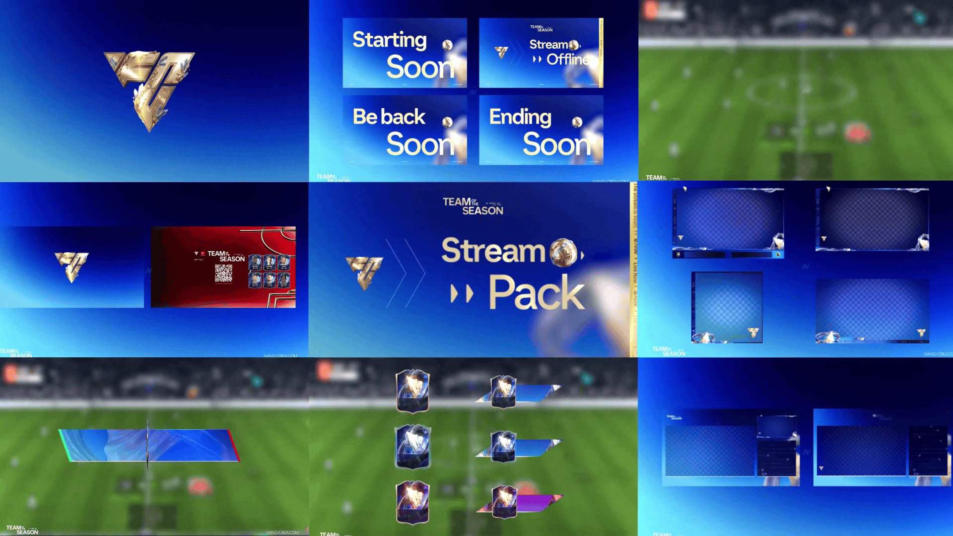 FC26 Team of the Season overlay camera preview for football streamers