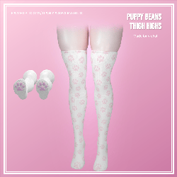 Puppy Beans Thigh Highs – Rigged VRChat Asset E-Girl