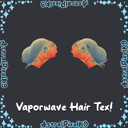 ★ Vaporwave Hair Textures┆Free 🦴