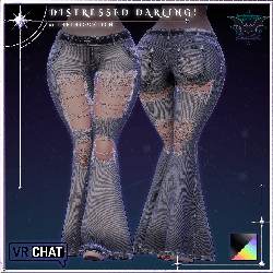 Distressed Darling | Flared Jeans Male & Female