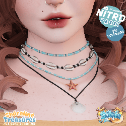 NITRO FREE Shoreline Treasures Necklace Set - Summer/Beach - EGirl