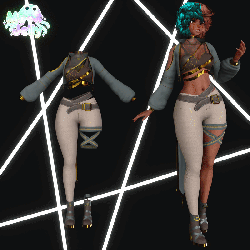 Astral Drifter | Nomad Outfit, Crop Jacket, Wrap Top, Laced Boots
