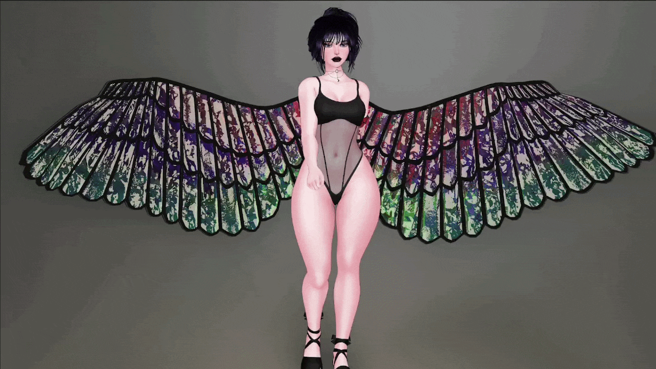 VrChat Glass Wings Physbones