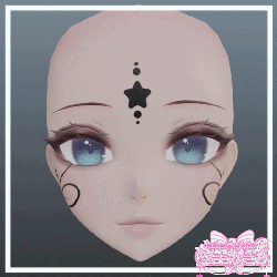 Star swirls head texture (Personal & Commercial !!)