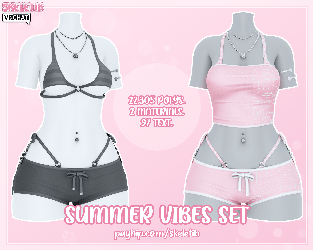 Summer Vibes Set [FIT, RP & E-GIRL BASE]