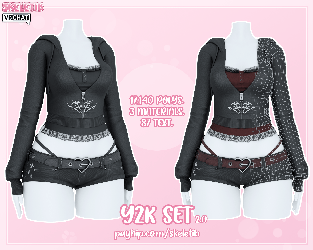 Y2K Set 2.0 [FIT, RP, E-GIRL & ANIME BASE]