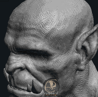 Quick demo using the Rygaard Fork Strong brush - 3DCoat