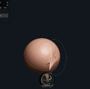 Quick demo using the Rygaard Dynamic Cloth 01 brush - 3DCoat