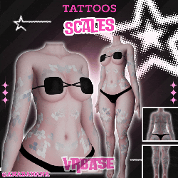 🐟 Scales Tatts | Multi-Base Compatible