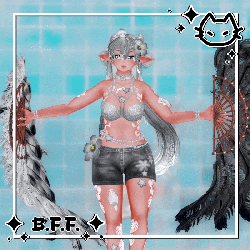 🪶 BFF 🪶 Big Feather Fan 🪶 [ FREE IN SERVER ] Burlesque Fans, Feather Flow Toy 🪶