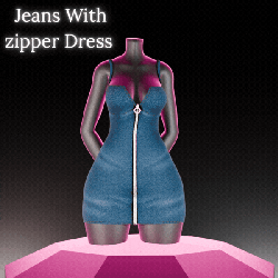 ★ Jeans With zipper Dress ★